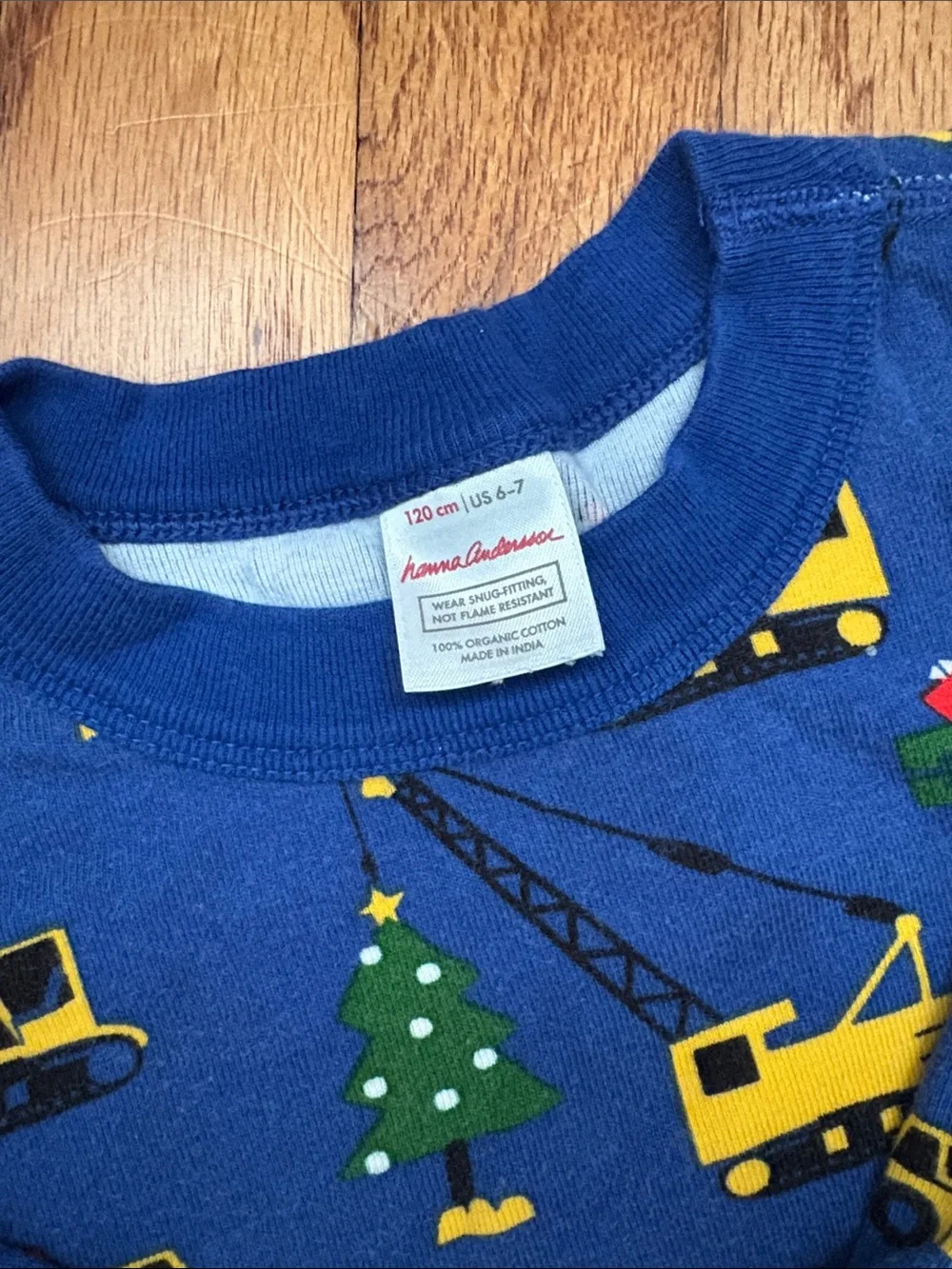 Hanna Andersson boys Long John holiday pajamas: